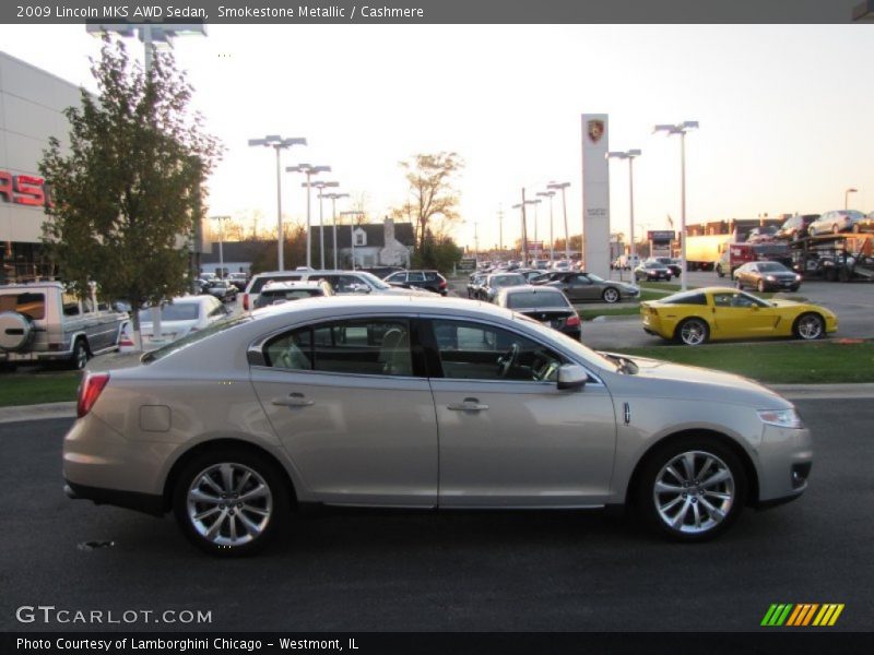 Smokestone Metallic / Cashmere 2009 Lincoln MKS AWD Sedan