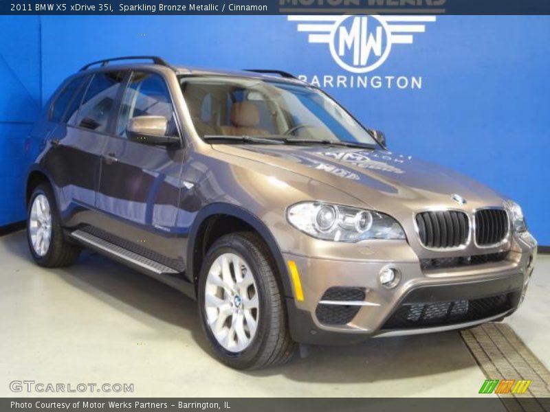 Sparkling Bronze Metallic / Cinnamon 2011 BMW X5 xDrive 35i