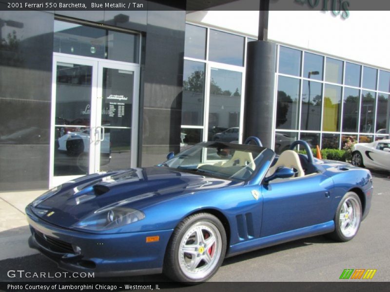 Blue Metallic / Tan 2001 Ferrari 550 Barchetta