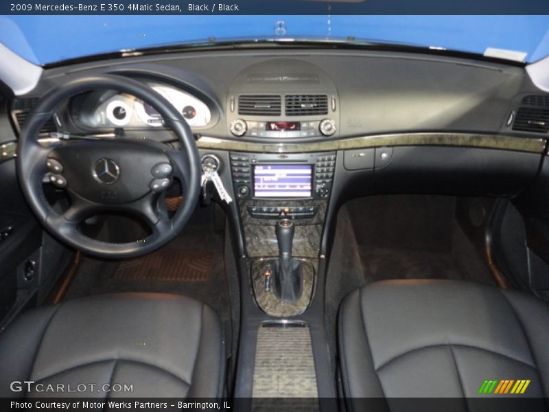 Black / Black 2009 Mercedes-Benz E 350 4Matic Sedan
