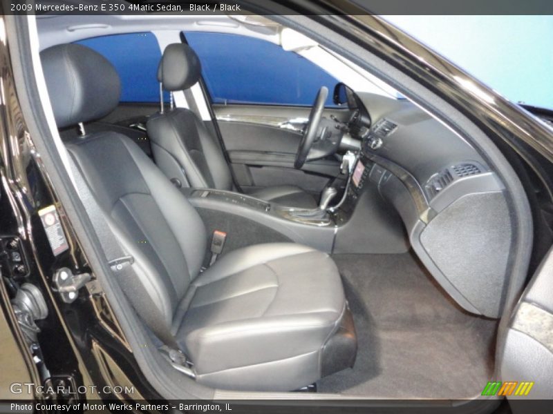 Black / Black 2009 Mercedes-Benz E 350 4Matic Sedan