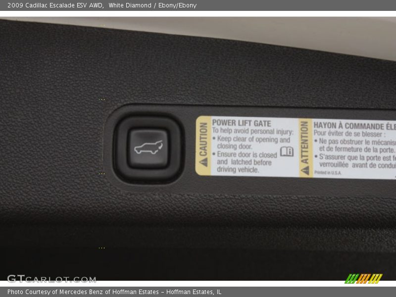 White Diamond / Ebony/Ebony 2009 Cadillac Escalade ESV AWD