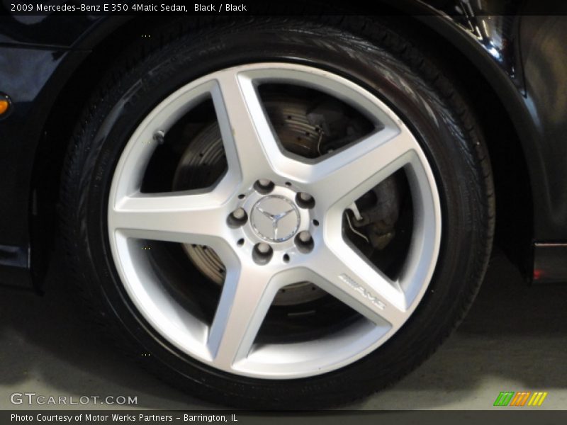 Black / Black 2009 Mercedes-Benz E 350 4Matic Sedan
