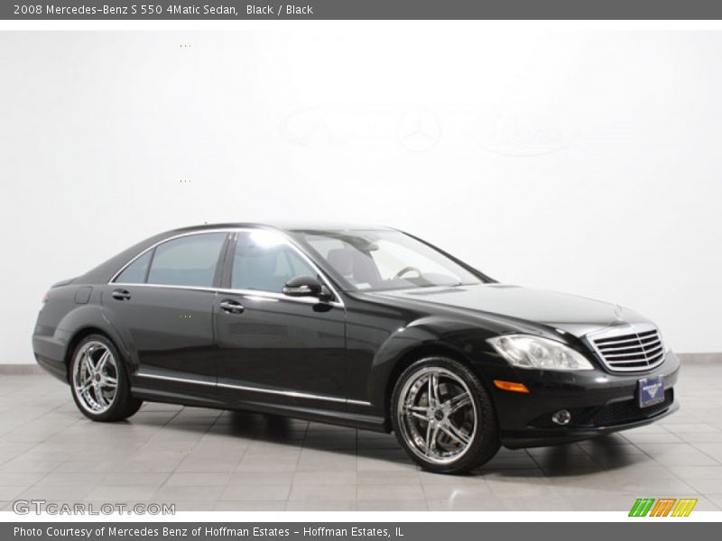 Black / Black 2008 Mercedes-Benz S 550 4Matic Sedan
