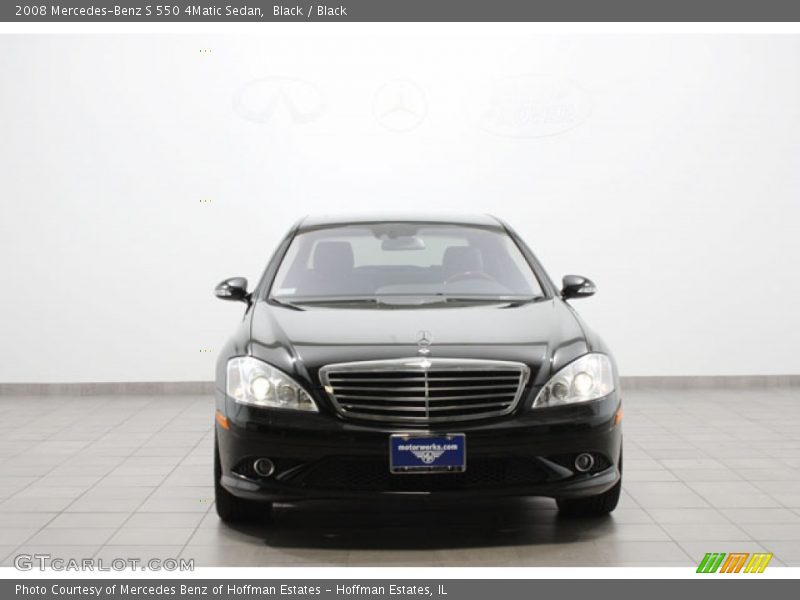 Black / Black 2008 Mercedes-Benz S 550 4Matic Sedan