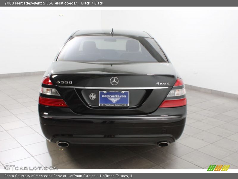 Black / Black 2008 Mercedes-Benz S 550 4Matic Sedan
