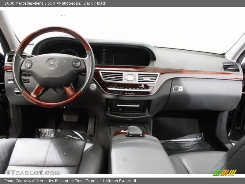 Black / Black 2008 Mercedes-Benz S 550 4Matic Sedan