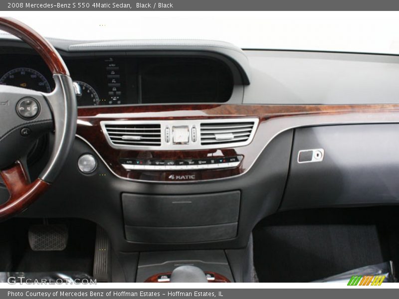 Black / Black 2008 Mercedes-Benz S 550 4Matic Sedan