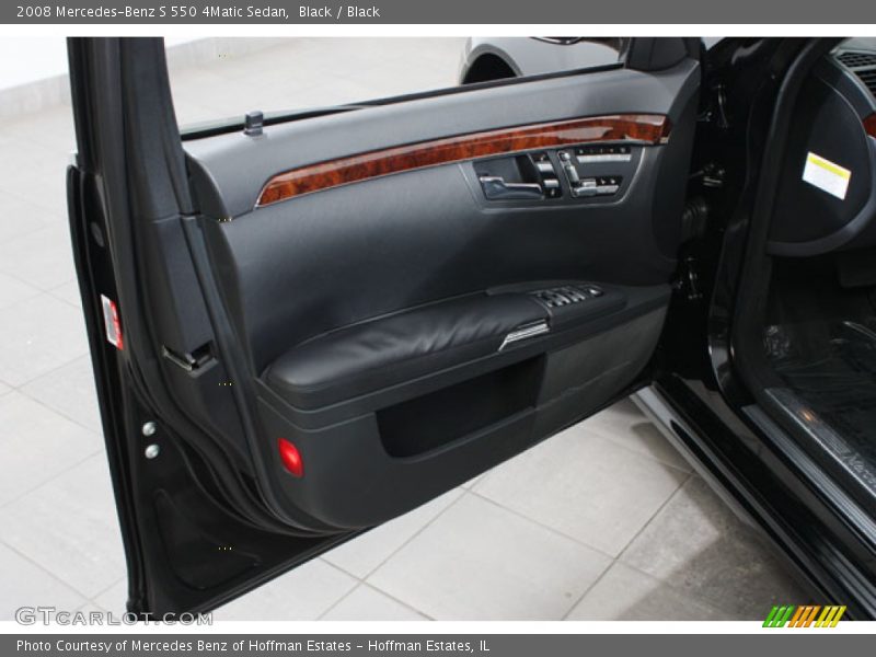 Black / Black 2008 Mercedes-Benz S 550 4Matic Sedan