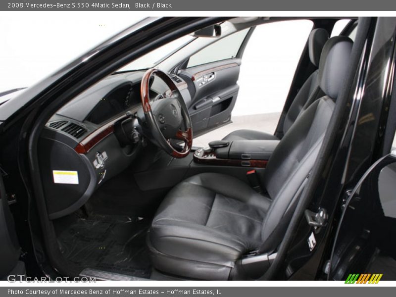Black / Black 2008 Mercedes-Benz S 550 4Matic Sedan