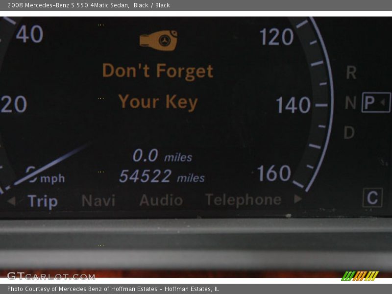 Black / Black 2008 Mercedes-Benz S 550 4Matic Sedan