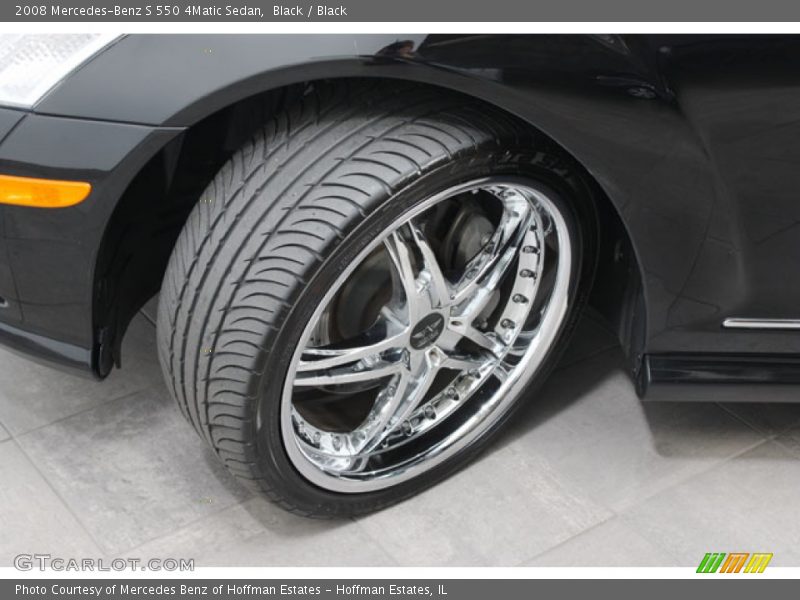 Black / Black 2008 Mercedes-Benz S 550 4Matic Sedan
