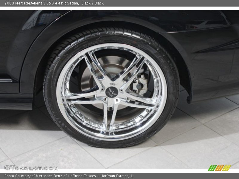 Black / Black 2008 Mercedes-Benz S 550 4Matic Sedan