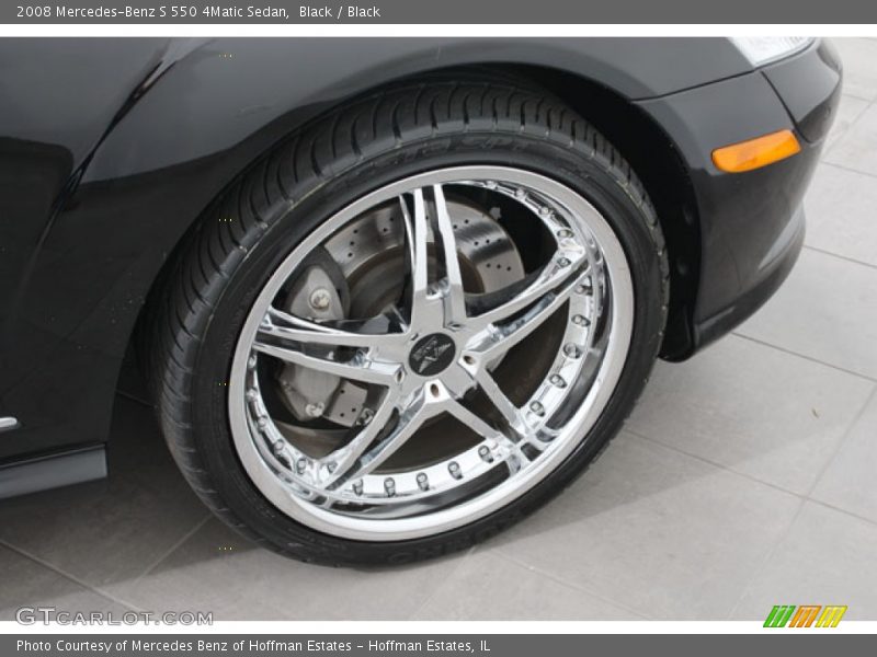 Black / Black 2008 Mercedes-Benz S 550 4Matic Sedan