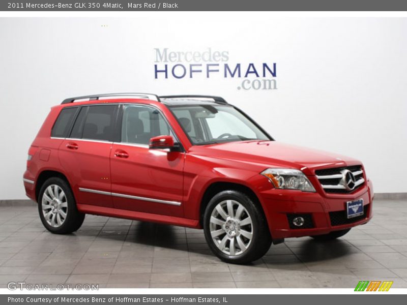 Mars Red / Black 2011 Mercedes-Benz GLK 350 4Matic