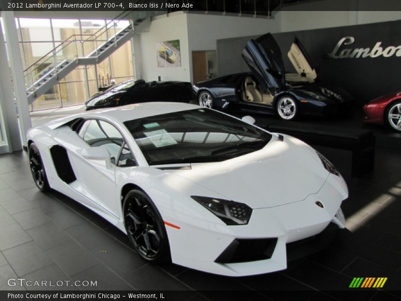 Bianco Isis / Nero Ade 2012 Lamborghini Aventador LP 700-4