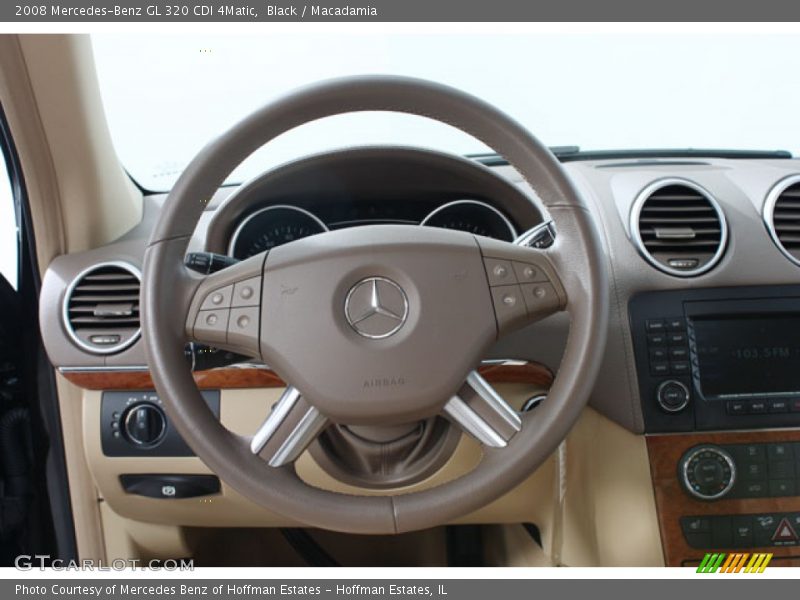 Black / Macadamia 2008 Mercedes-Benz GL 320 CDI 4Matic