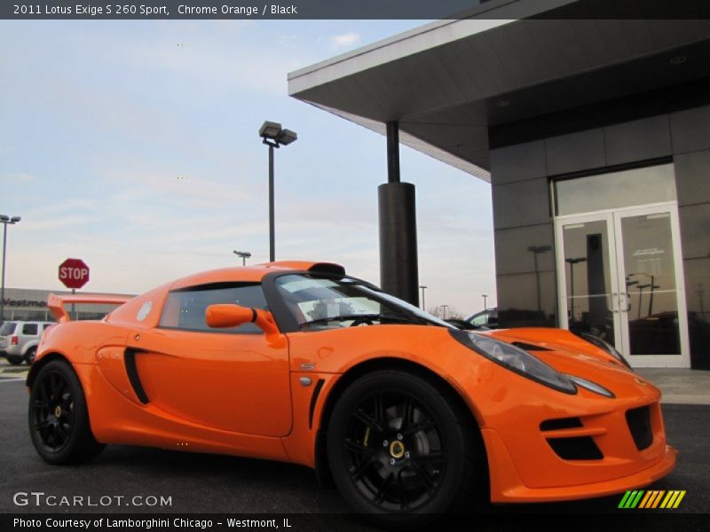 Chrome Orange / Black 2011 Lotus Exige S 260 Sport