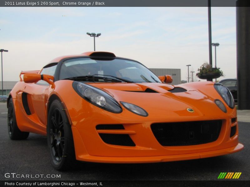 Chrome Orange / Black 2011 Lotus Exige S 260 Sport