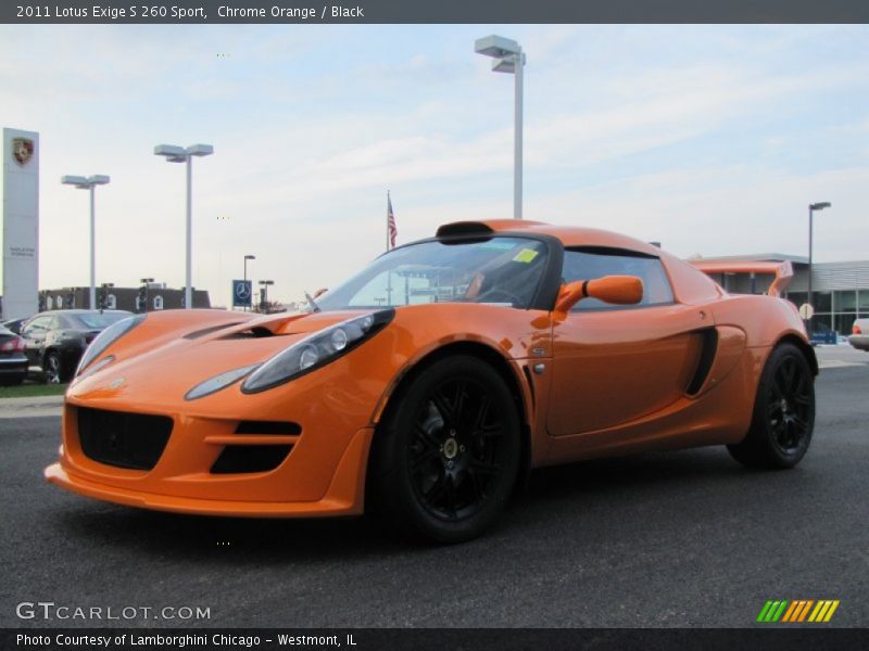 Chrome Orange / Black 2011 Lotus Exige S 260 Sport