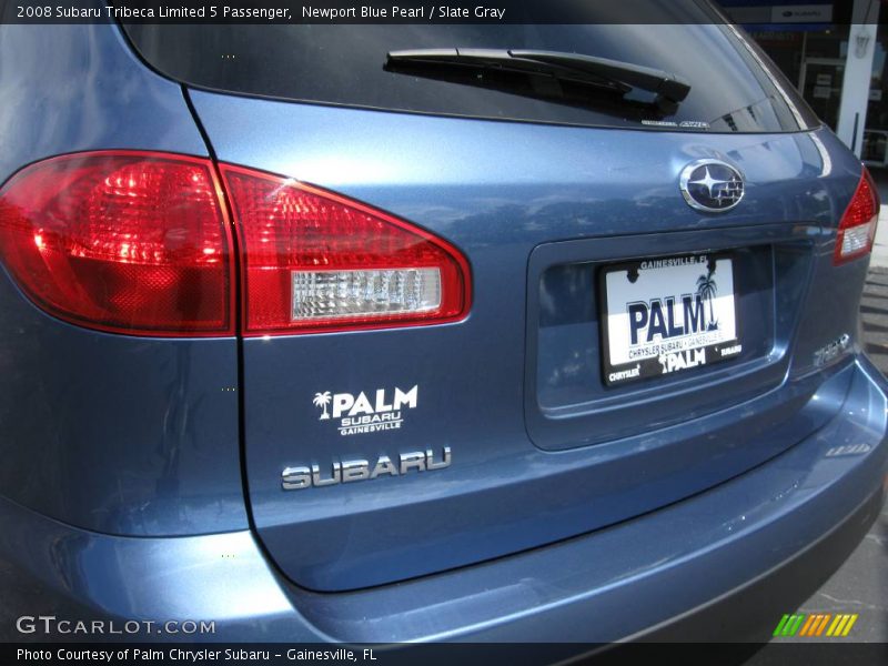 Newport Blue Pearl / Slate Gray 2008 Subaru Tribeca Limited 5 Passenger