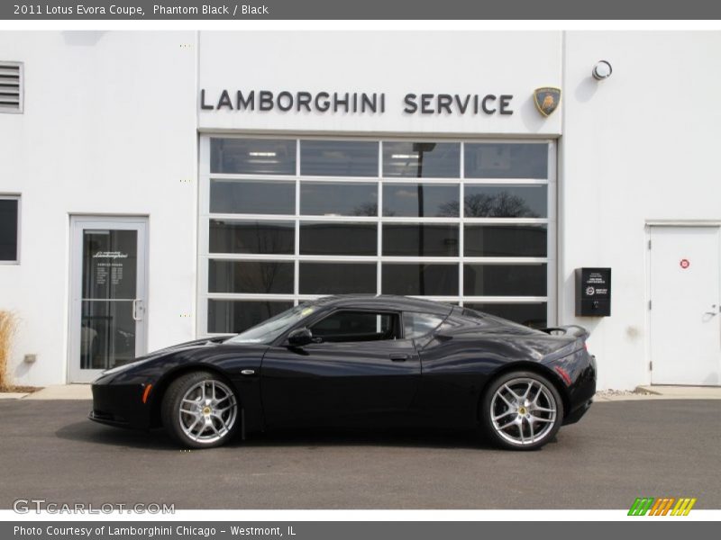 Phantom Black / Black 2011 Lotus Evora Coupe