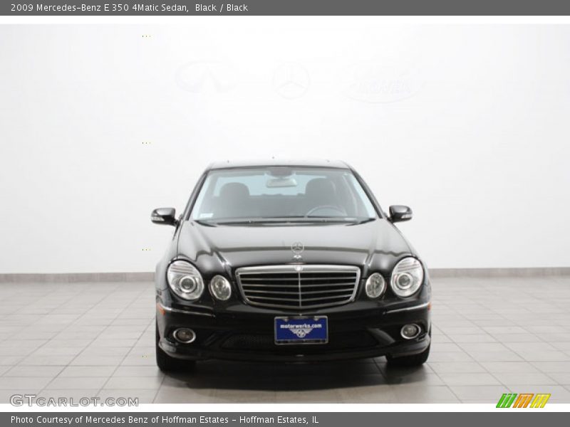 Black / Black 2009 Mercedes-Benz E 350 4Matic Sedan