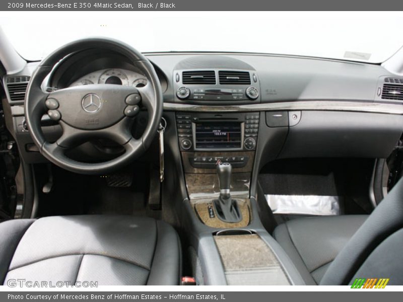 Black / Black 2009 Mercedes-Benz E 350 4Matic Sedan