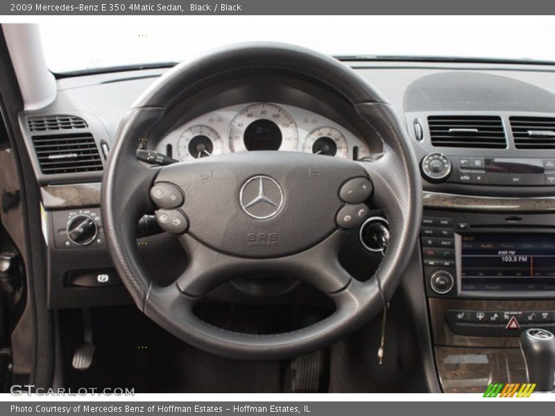 Black / Black 2009 Mercedes-Benz E 350 4Matic Sedan