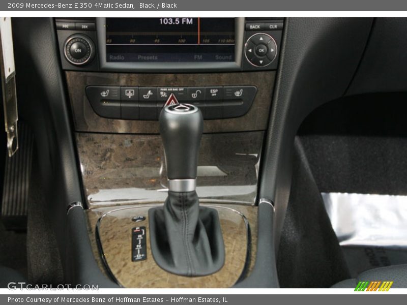 Black / Black 2009 Mercedes-Benz E 350 4Matic Sedan