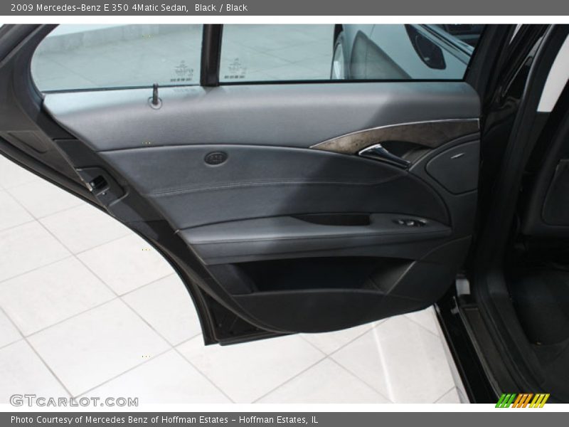Black / Black 2009 Mercedes-Benz E 350 4Matic Sedan
