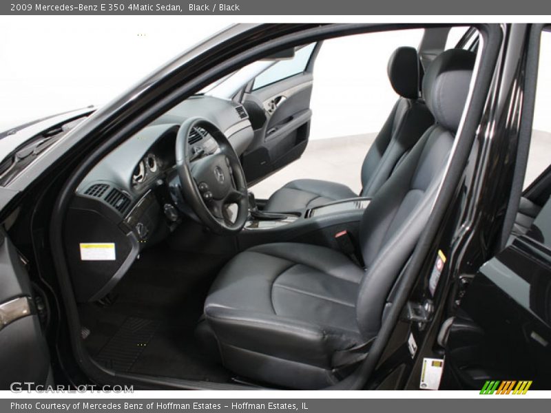 Black / Black 2009 Mercedes-Benz E 350 4Matic Sedan
