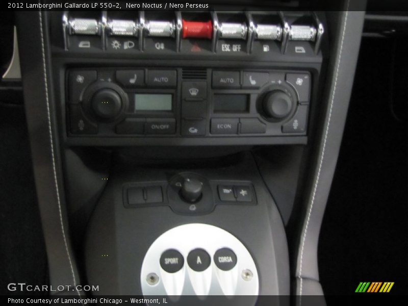 Controls of 2012 Gallardo LP 550-2