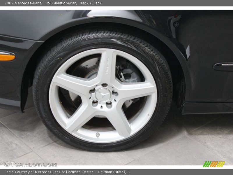 Black / Black 2009 Mercedes-Benz E 350 4Matic Sedan