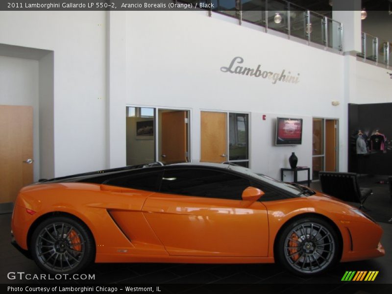 Arancio Borealis (Orange) / Black 2011 Lamborghini Gallardo LP 550-2