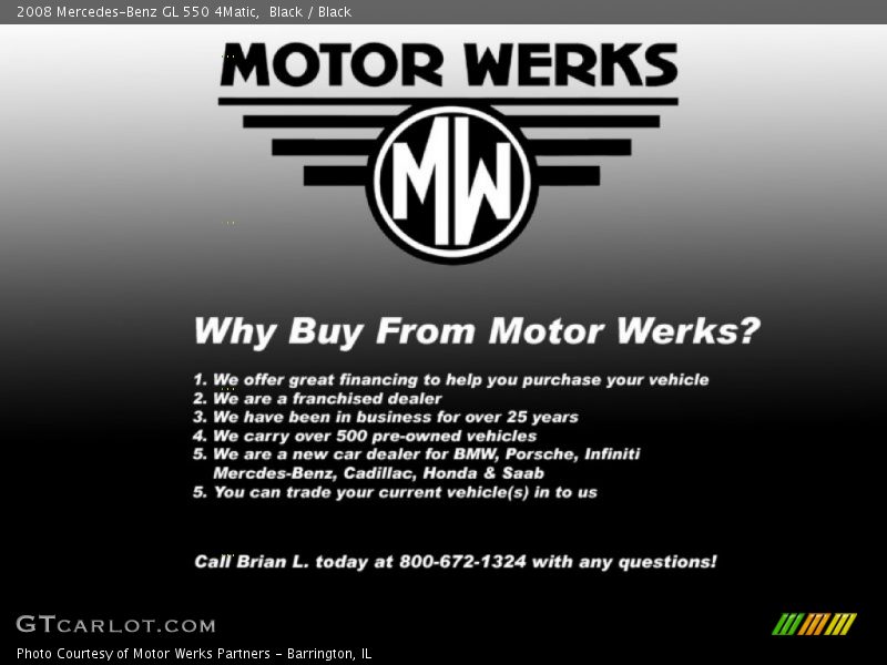 Black / Black 2008 Mercedes-Benz GL 550 4Matic