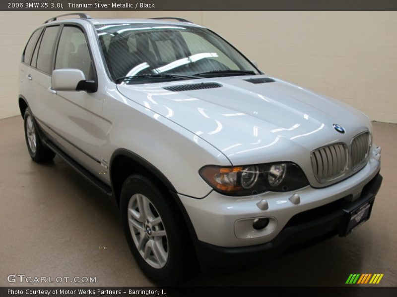 Titanium Silver Metallic / Black 2006 BMW X5 3.0i