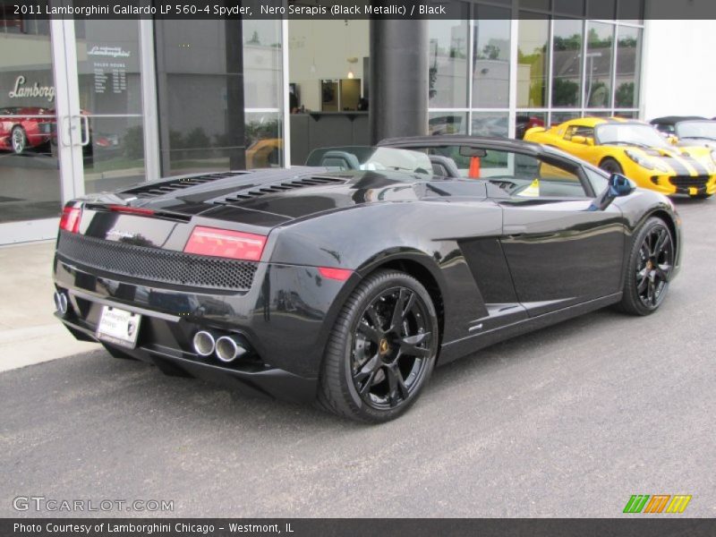 Nero Serapis (Black Metallic) / Black 2011 Lamborghini Gallardo LP 560-4 Spyder