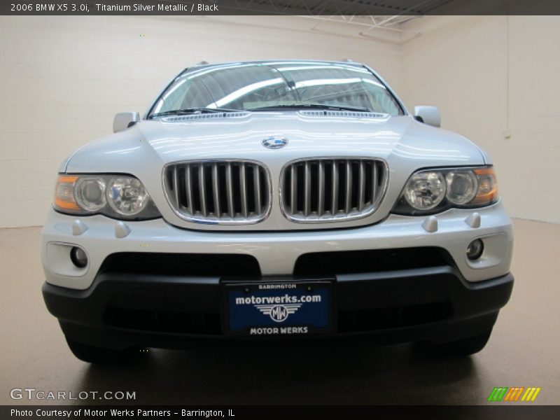 Titanium Silver Metallic / Black 2006 BMW X5 3.0i
