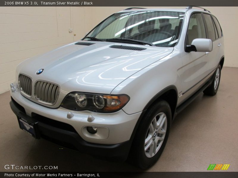 Titanium Silver Metallic / Black 2006 BMW X5 3.0i