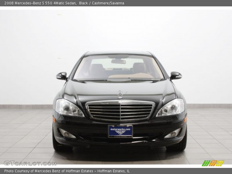 Black / Cashmere/Savanna 2008 Mercedes-Benz S 550 4Matic Sedan