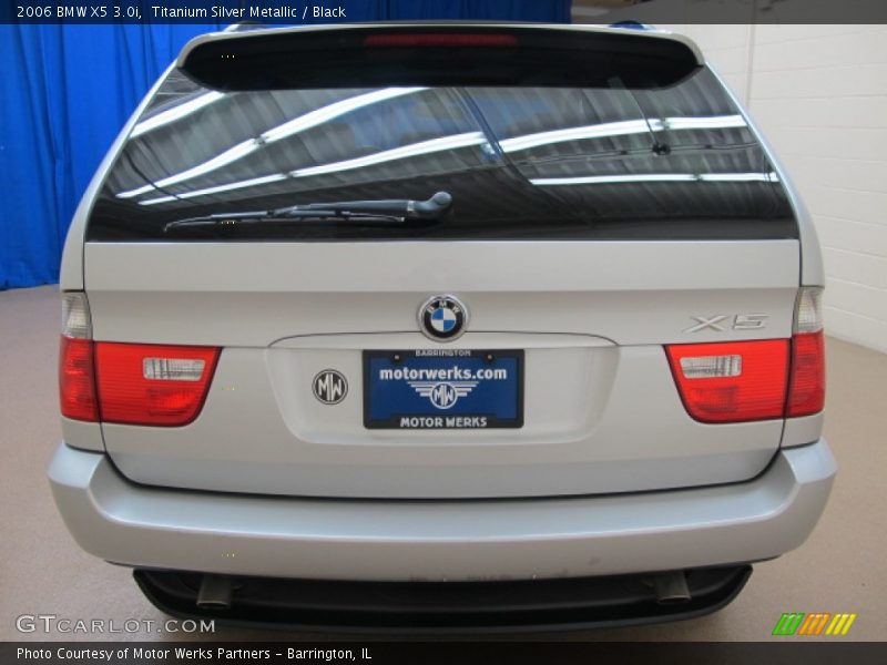 Titanium Silver Metallic / Black 2006 BMW X5 3.0i