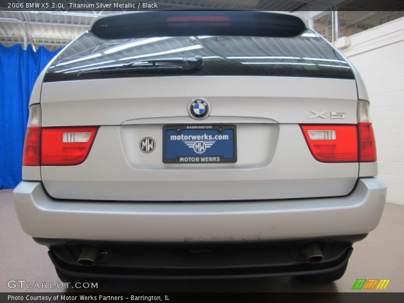 Titanium Silver Metallic / Black 2006 BMW X5 3.0i
