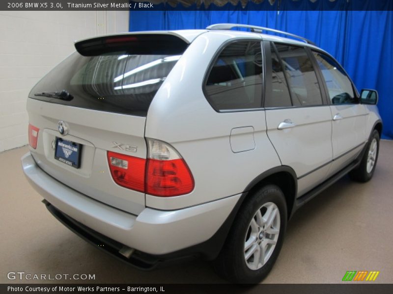 Titanium Silver Metallic / Black 2006 BMW X5 3.0i