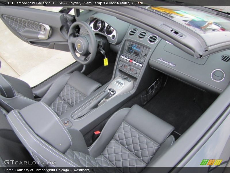  2011 Gallardo LP 560-4 Spyder Black Interior