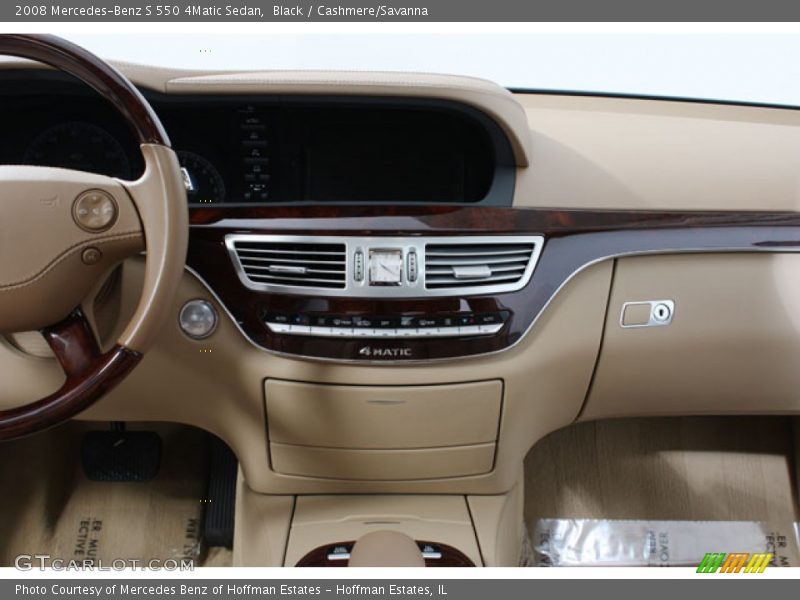 Black / Cashmere/Savanna 2008 Mercedes-Benz S 550 4Matic Sedan