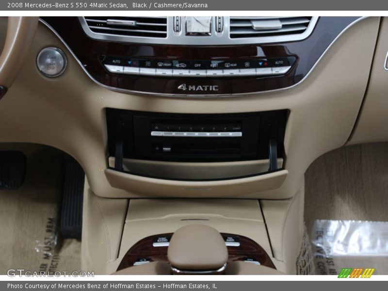 Black / Cashmere/Savanna 2008 Mercedes-Benz S 550 4Matic Sedan