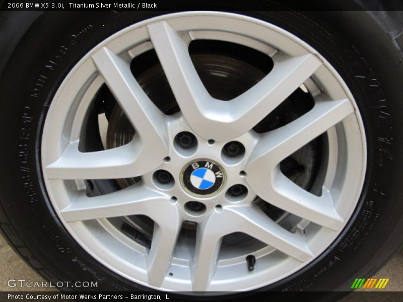 Titanium Silver Metallic / Black 2006 BMW X5 3.0i