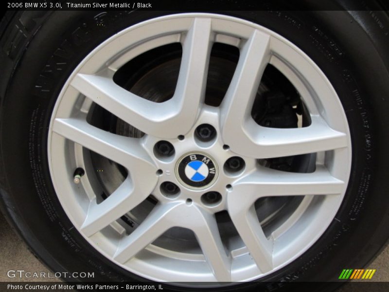Titanium Silver Metallic / Black 2006 BMW X5 3.0i