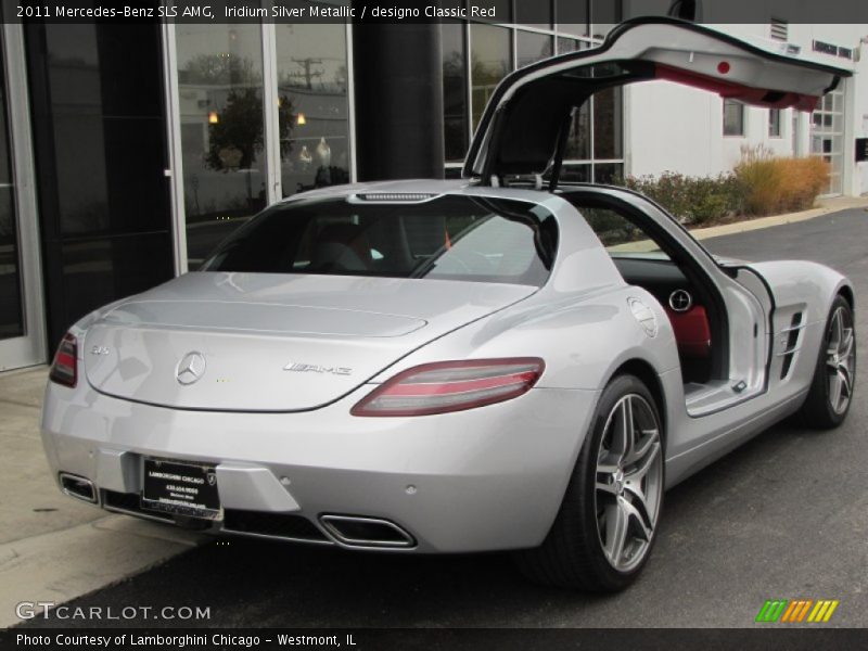 Iridium Silver Metallic / designo Classic Red 2011 Mercedes-Benz SLS AMG